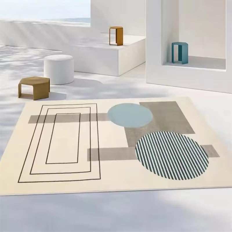 Tapis de bureau moderne abstrait pour créer un espace de travail cosy