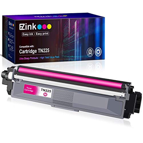 E-Z Ink (TM) Compatible Toner Cartridge Replacement For Brother TN225 M Magenta To Use With HL-3140CW HL-3170CDW MFC-9130CW MFC-9330CDW MFC-9340CDW HL-3180CDW DCP-9020CDN Laser Printer(Magenta,1 Pack)