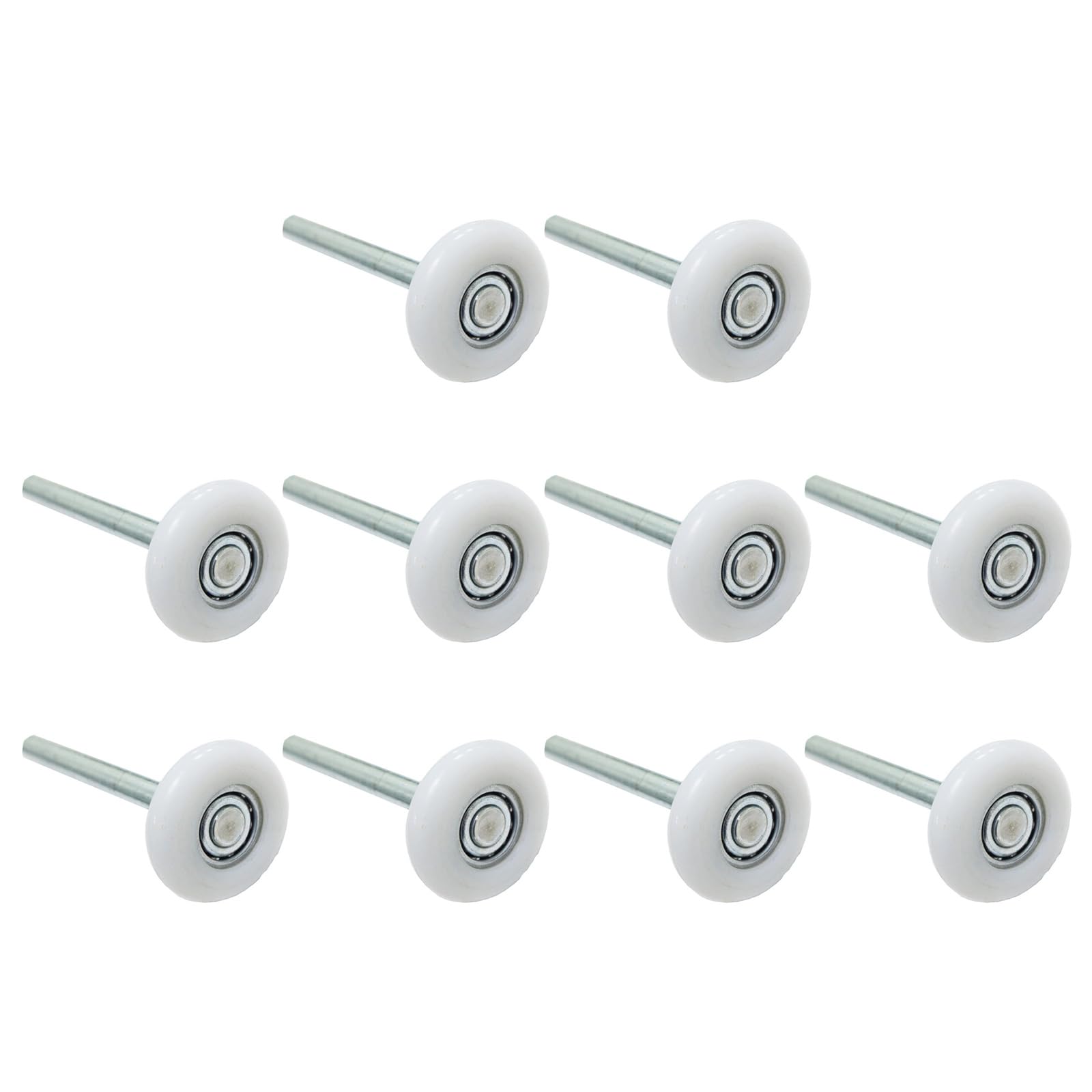 10Pieces Multipurpose Sturdy Nylon Garage Door Rollers Wheel Practical Bearing for Quiet Operations Functional Easy Installion Garage Door Rollers