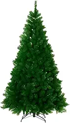 Árvore de Natal Luxo Cheia 1,80m com 800 Galhos Cheia Realista Elegante Premium Pinheiro Sintético Verde Natalino com Base de Ferro Reforçada Decoração Natal Inesquecível para Casa Escritório Loja