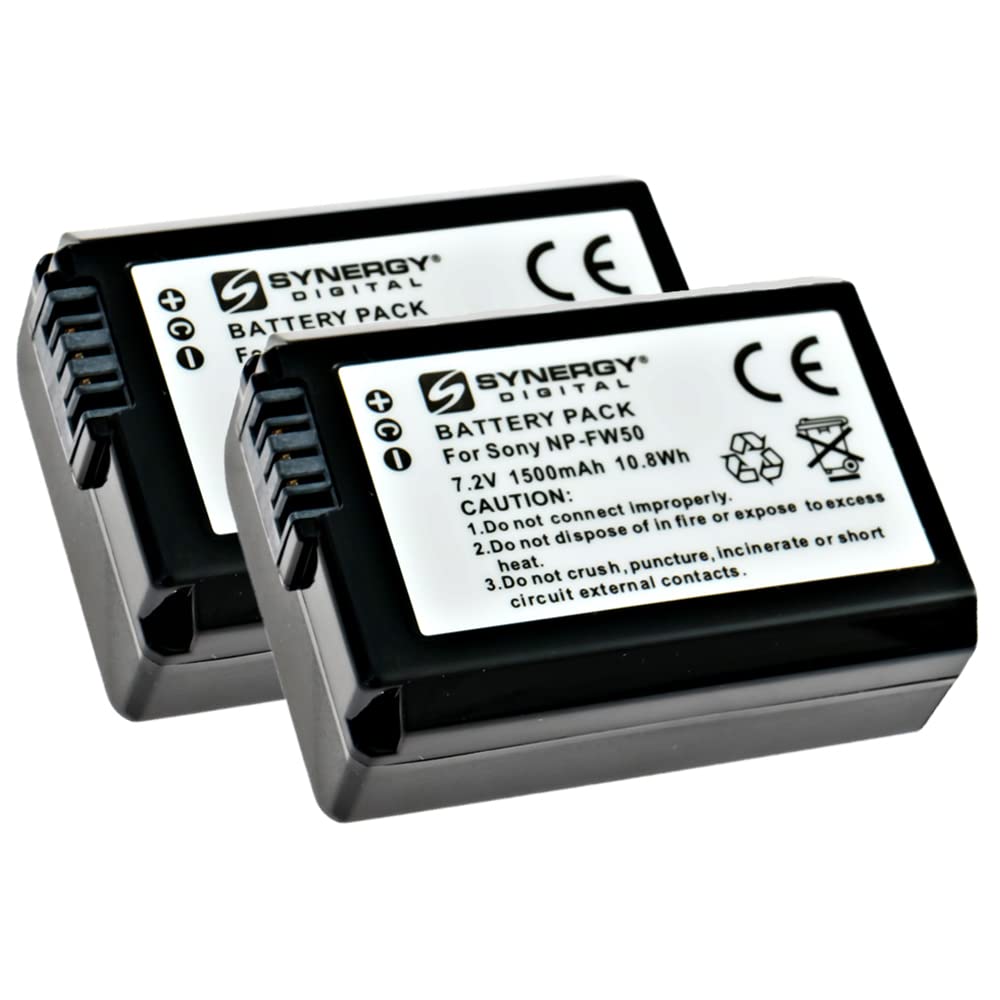 Amazon.com: Synergy Digital Camera Batteries, Compatible with Sony