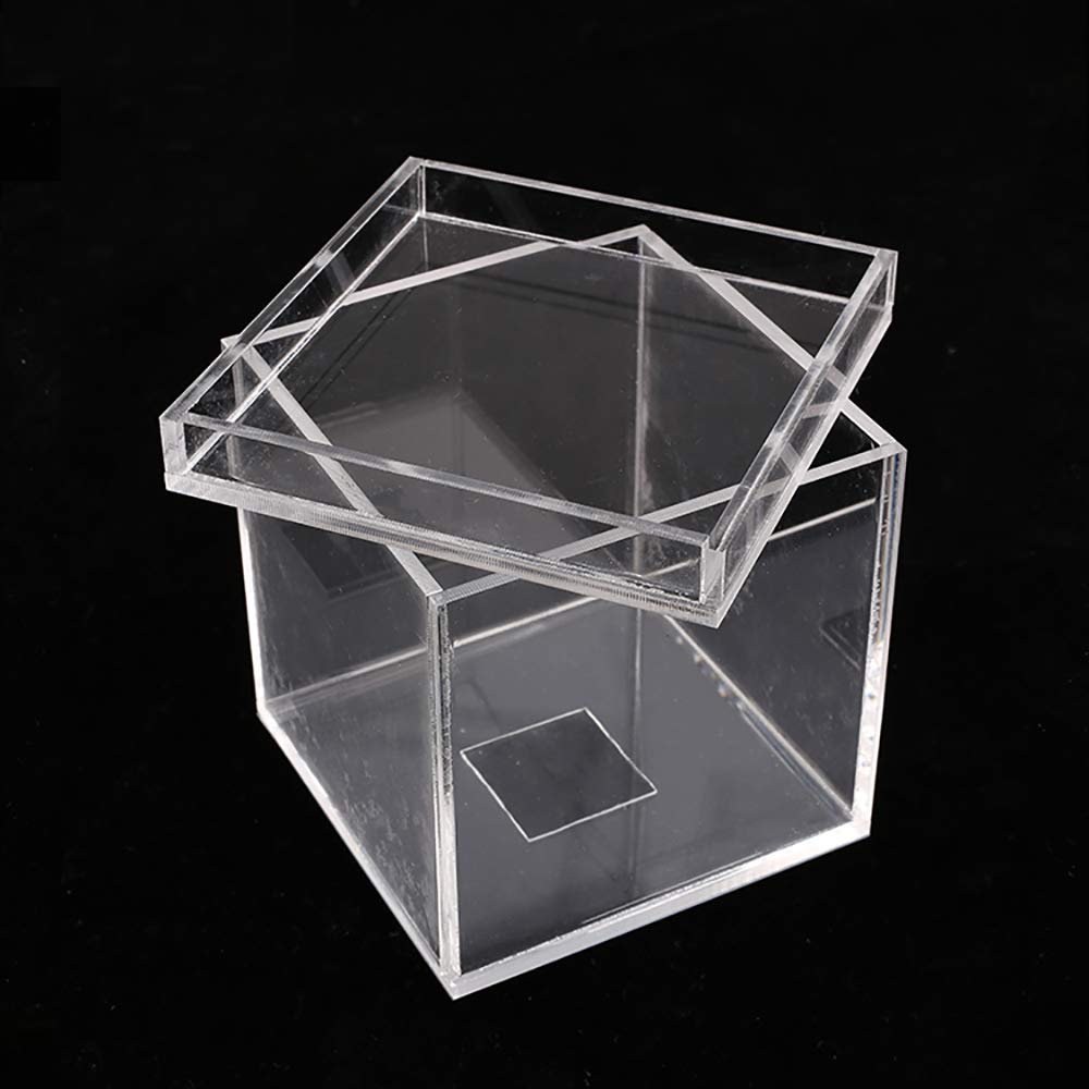 ZQION Agravidad Caja Transparente Trucos de Magia Tarjeta Truco mágico Primer Plano Escenario Ilusión Accesorios Caja de Mago Comedia