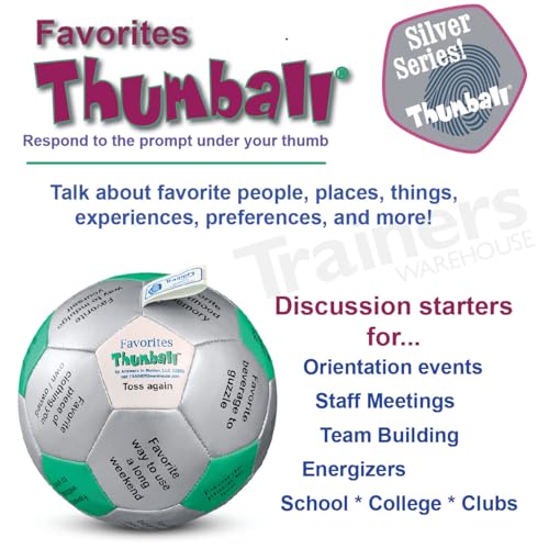 Image of Trainers Warehouse 6 inch Thumball Collection, 32 Prompts for Conversation, Team Building, Relationship and Training