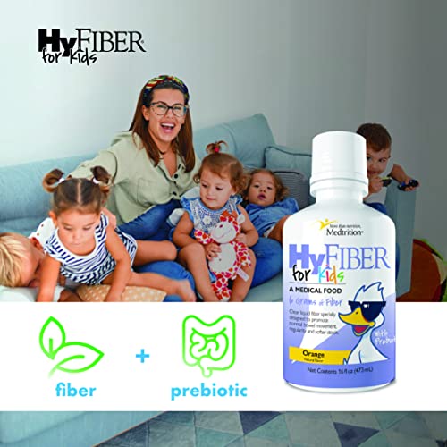 Hyfiber Liquid Fiber For Kids In Only One Tablespoon, Supports Regularity And Softer Stools, Fos Prebiotics For Gut Health, 6 Grams Of Fiber, 32 Servings Per Bottle #TOP4