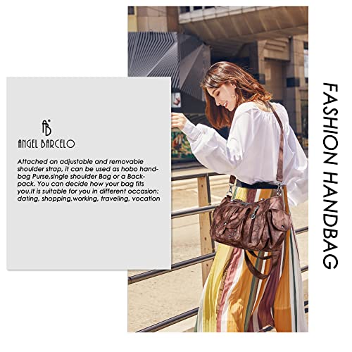 Image of Angel Barcelo Hobo Bag for Women Crossbody Purse and Handbags Shoulder Bags