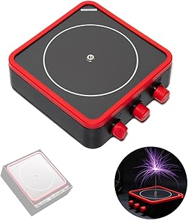 HAVOU Multifunctional Electronics Mobilephone Connection Tesla Coil Module Artificial Lightnings 80mm Electric Arc Generator Sound Transmission Science Experimental Toy Student Teaching