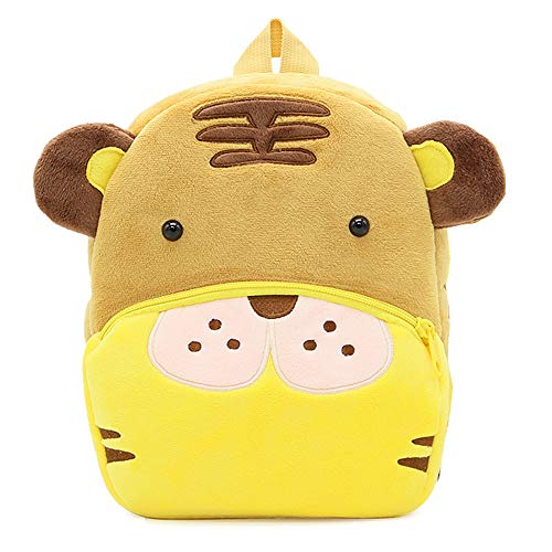 DafenQ Mochilas para Niños, Infantiles Animales para Niño Niñas Bolsos de Dibujos al Aire Libre Bolsa de Libros Escolares Regalo para Guardería/Jardín de Niños (Tigre)