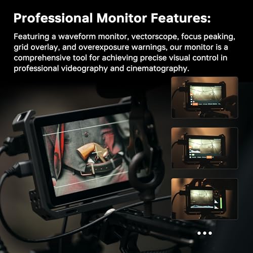 Viltrox FSJYC-03449 Dc-X2 6'' Touchscreen Full Hd Ips Camera Monitor, 2000 Nits 4K Hdmi In/Out Video Field Monitor Kit thumb #2