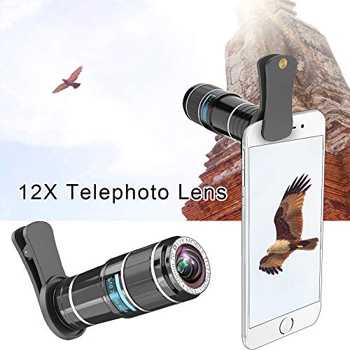 Clip 12 x teleobiettivo + kit obiettivo fisheye