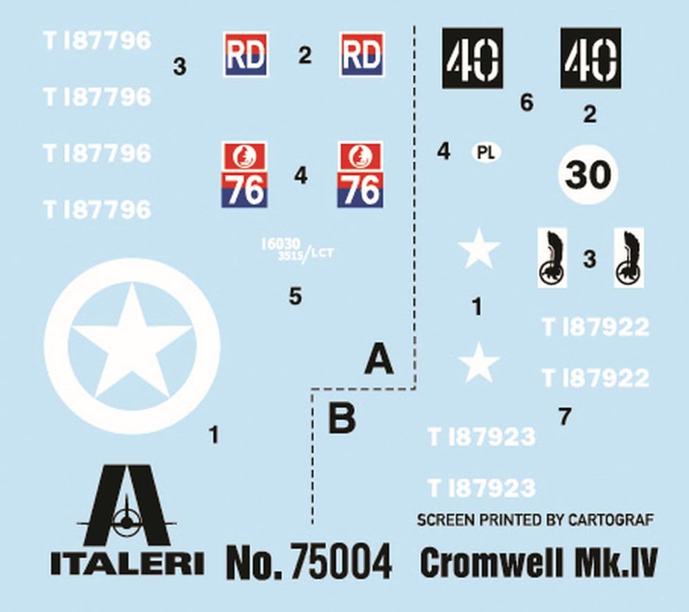 Italeri Zestaw startowy 75004 - Easy Paint: Cromwell Mk. IV, skala 1:56, zestaw modelarski z tworzywa sztucznego/plastikowy model do montażu, zawiera klej i 3 pisaki akrylowe do malowania