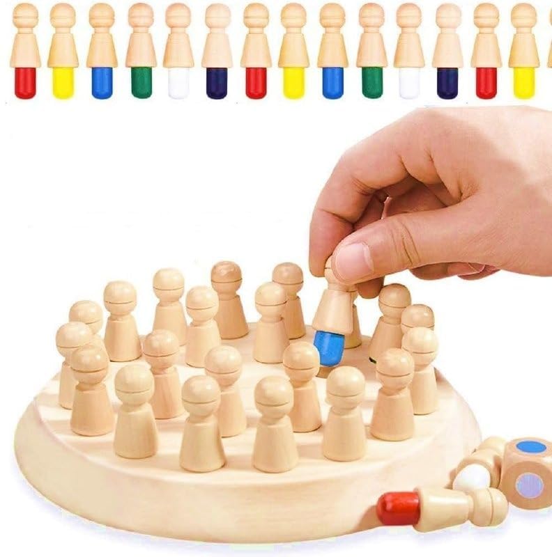 Image of Memory Chess Game | Funzone Educational Board Game for Kids Ages 7-10,Brain Training Puzzle Toy for Boys & Girls,Intelligent Matching Game for Family & Adults,Birthday Gift Idea