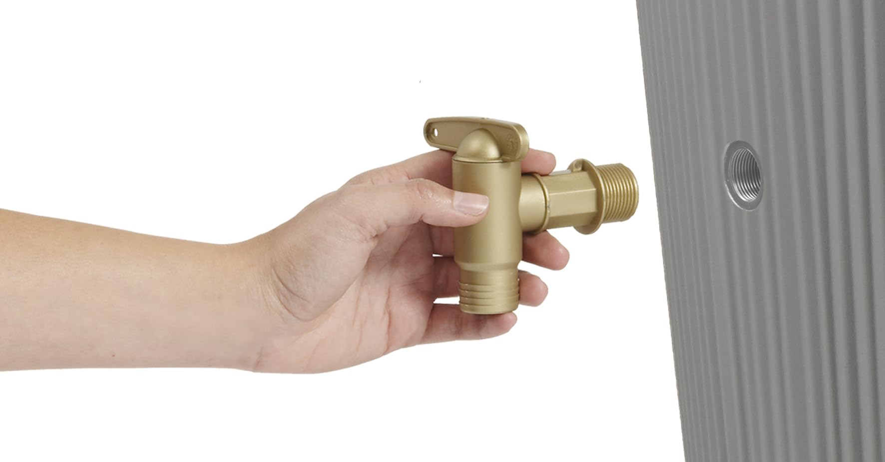 4rain VASO DECOR zbiornik na deszczówkę 220 l, szary cynkowy | z misą na rośliny, 2w1, funkcjonalny zbiornik do zbierania deszczówki, idealny do ogrodu