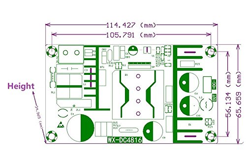 Image of NOYITO AC to DC 48V 4A Isolated Power Supply Module AC 120V (100-240V) to 48V 192W Peak 5A 240W Max Power Module with Overcurrent Overload Short-Circuit Protection (DC 48V 4A, Blue)