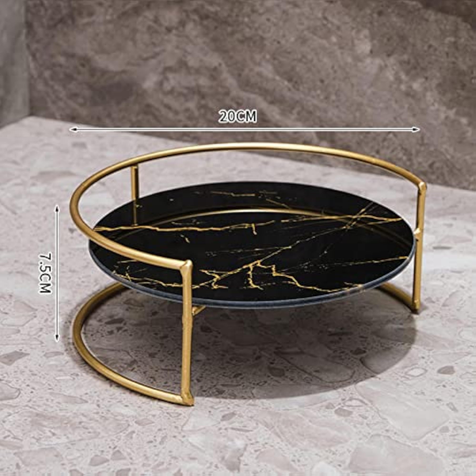 Multifunctional Black Bathroom Counter Organizer