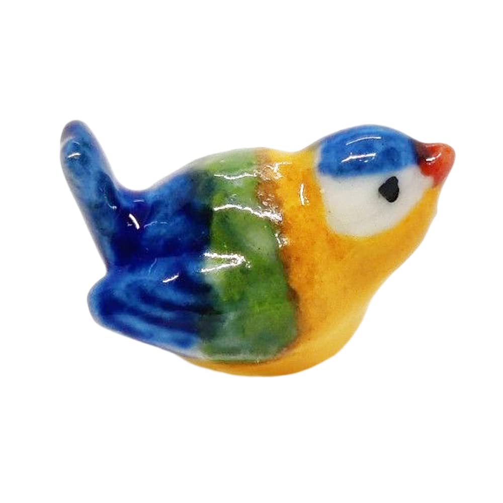 Domek dla lalek miniatury ceramiczne dziecko niebieski ptak FIGURKA zwierzęta wystrój autorstwa ChangThai Design
