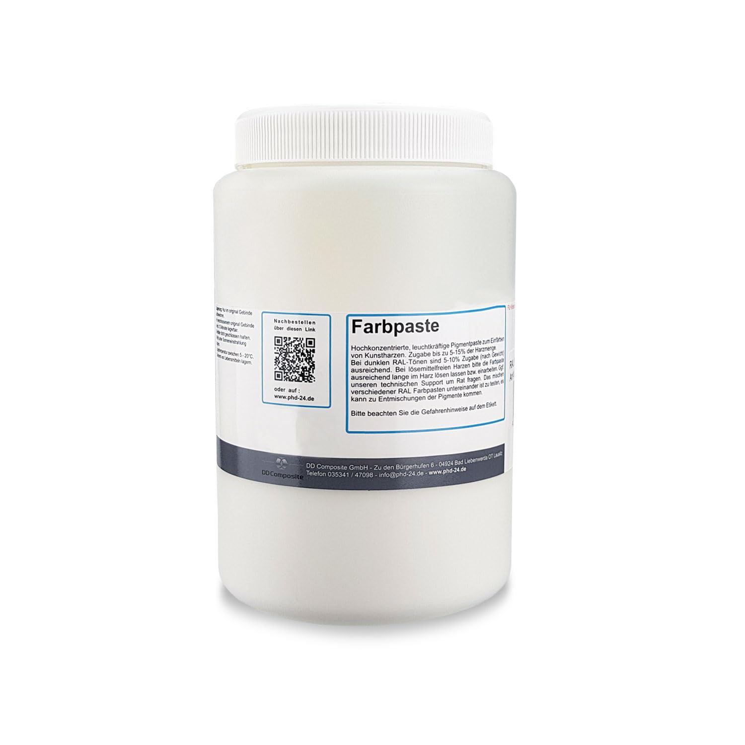 DD Composite Farbpaste RAL-Töne Pigment hochpigmentiert für Kunstharz Epoxidharz Resin kräftig deckend