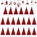 AYEUPZ Bolsa de Navidad para decoración de mesa navideña, 20 unidades, funda para cubiertos, decoración de mesa de Papá Noel, gorro de Papá Noel