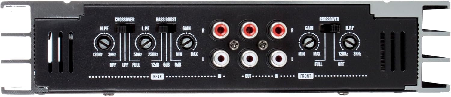 Excalibur X600.4 – Amplificador Estéreo 4 canales (2400 W, Crossover variable, 2 Ohmios)