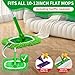 HGVRA Reusable Microfiber Mop Pads,4Pcs Compatible with Sweeper Sweeping Mopping pad Refills Cloths for Surface/Hardwood Floor Cleaning
