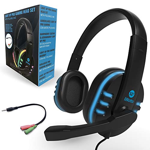 Cascos Gaming iWotto, Auriculares Gaming De Diadema Cancelación