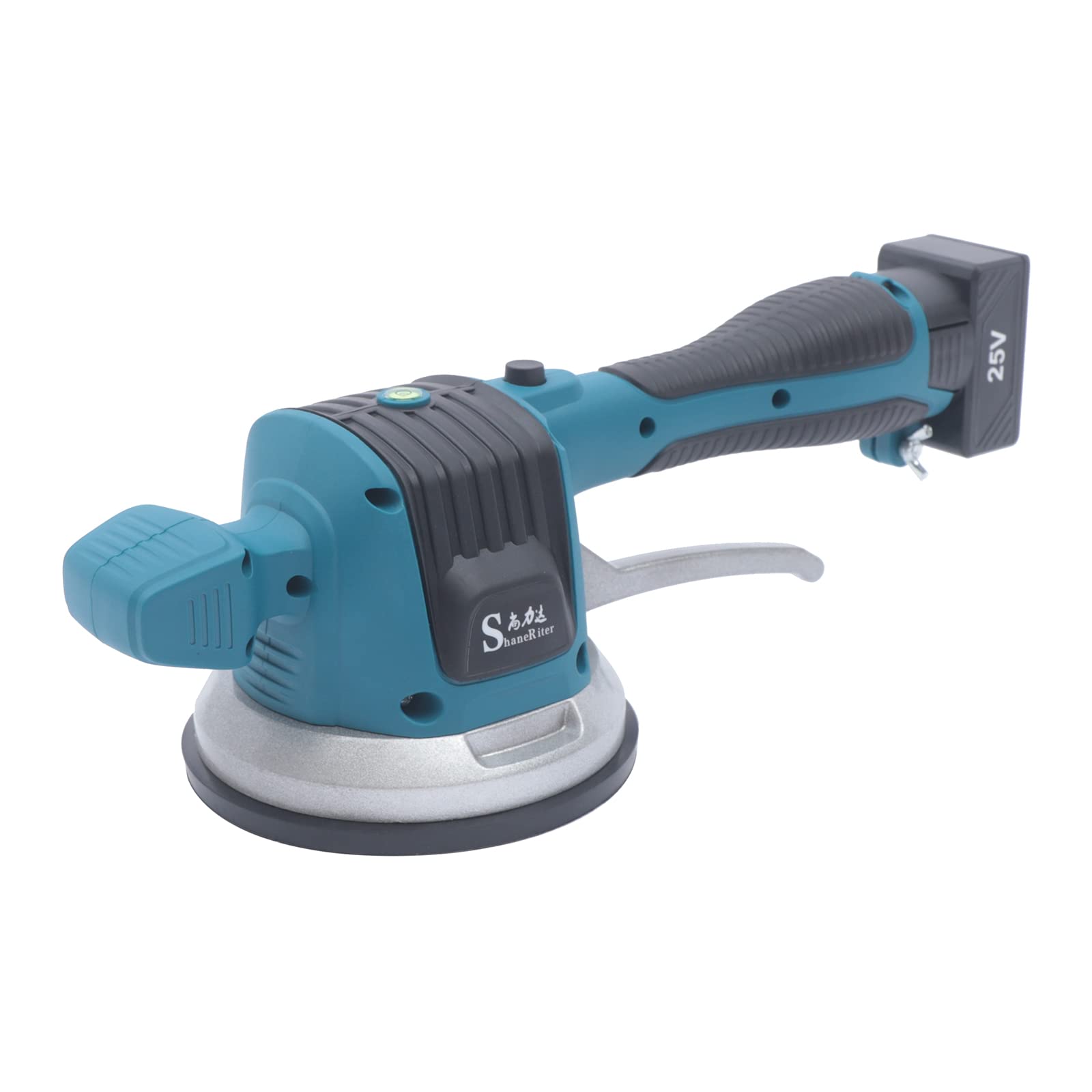 Máquina de colocación de azulejos portátil de 12000 rpm, ventosa ajustable con 6 velocidades, vibrador de azulejos con 2 pilas, puede procesar baldosas de cerámica de 60-120 cm Capacidad de carga 100