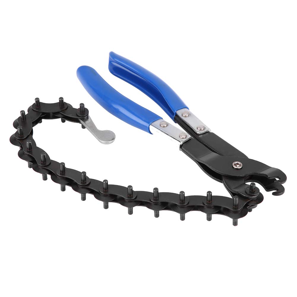 Coupeur de tuyau d'échappement, Duokon Tube d'échappement et de Queue en Acier au Carbone Coupé de la Chaîne de Coupe de Coupe-outil Coupe-tuyau d'échappement (noir et bleu)