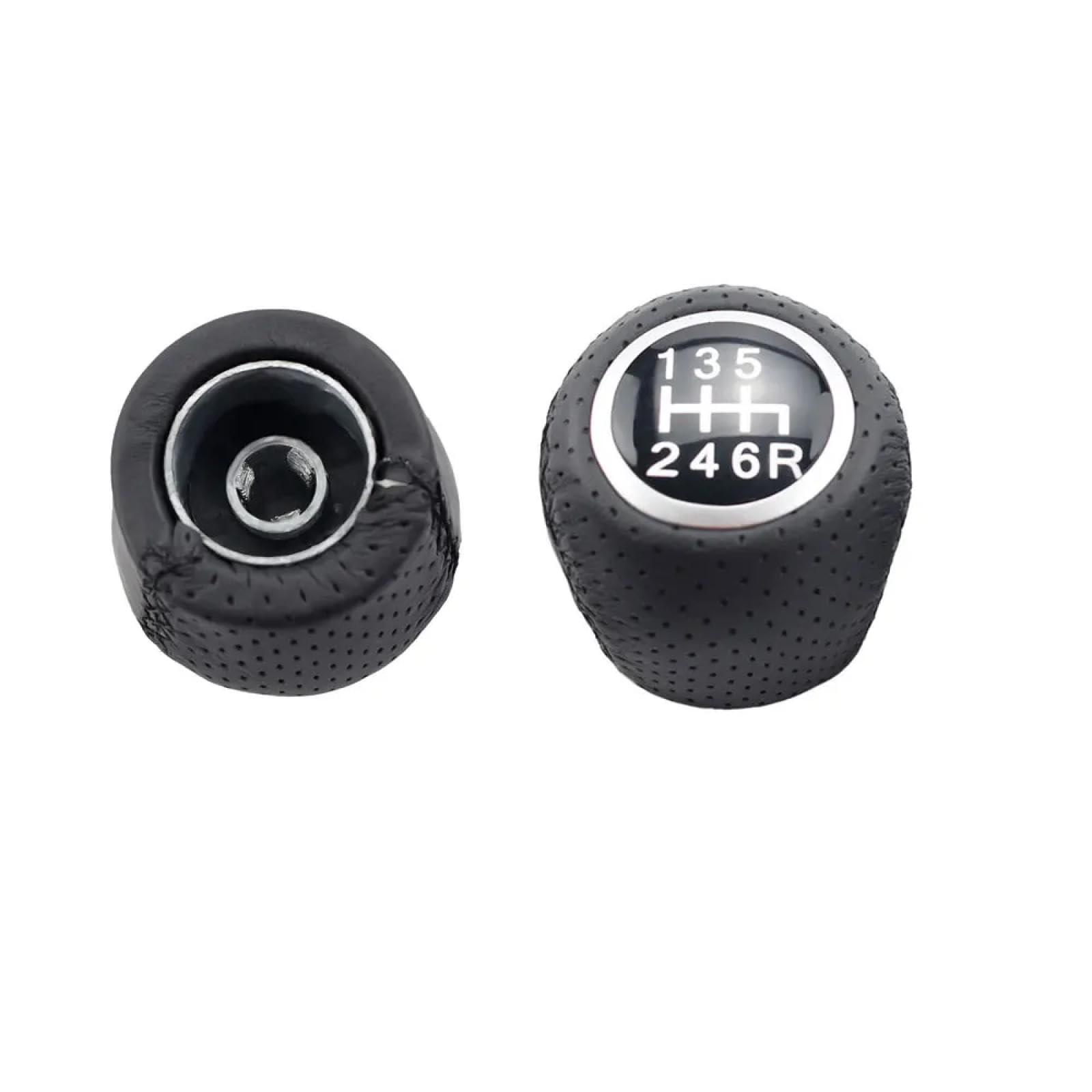 5 6 Speed ​​Car Shift Gałka Shfiter Lever Handball Skórzane Akcesoria Samochodowe, Do Fiata Grande Punto, Do Evo Punto 2012