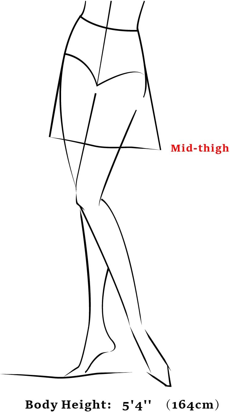 Allegra K Women's Denim Mini Skirts Summer Stretchy Washed Zipper Front Bodycon Jean Skirt - Image 6