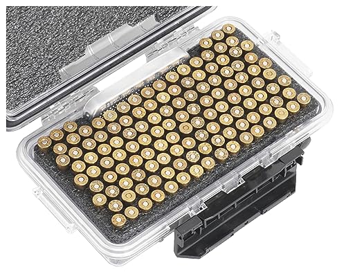 Case Club Estojo de armazenamento de longo prazo X130 .38 Special ou .357 Magnum com gel de sílica dessecante, não bloqueável