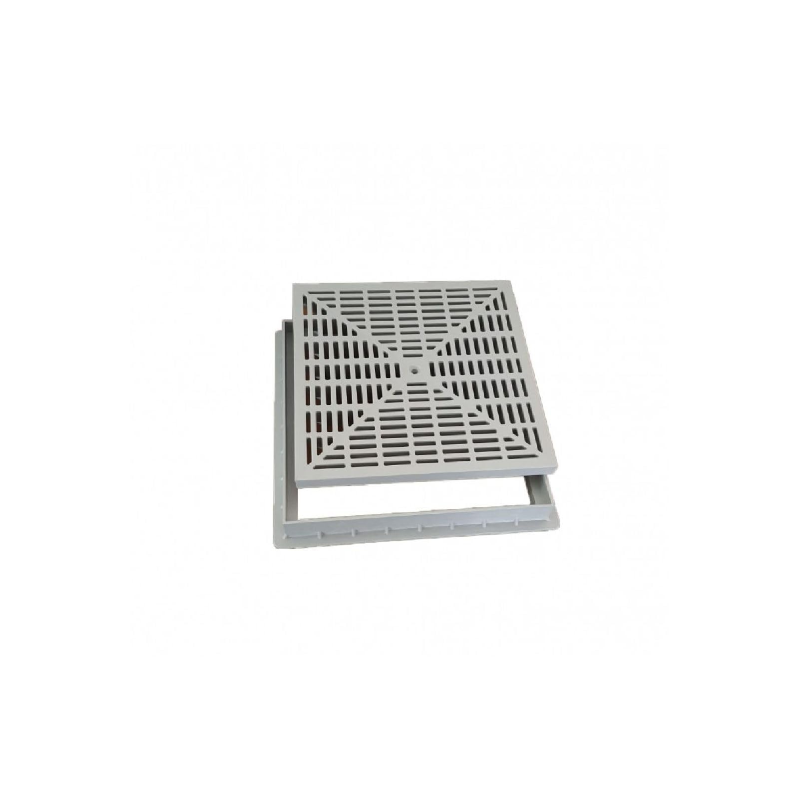 CHIUSINO POZZETTO PLASTICA TELAIO E COPERCHIO GRIGLIA PVC RACCOLTA ACQUA 25x25cm - 61130 - Foto 3