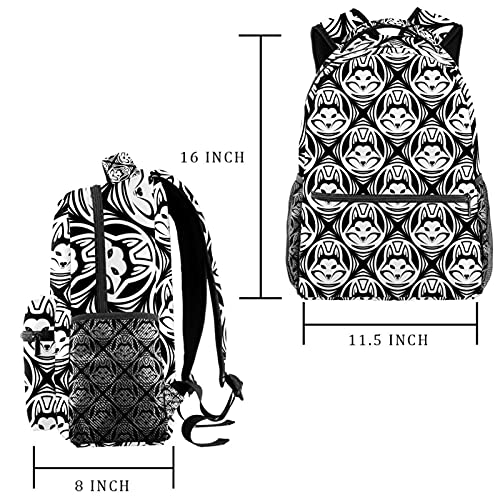 Mochila escolar de flores con compartimento loptop para hombre y mujer 2