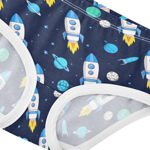 Girls' Underwear Space Rocket Blue Toddle Brief Panties 23038874