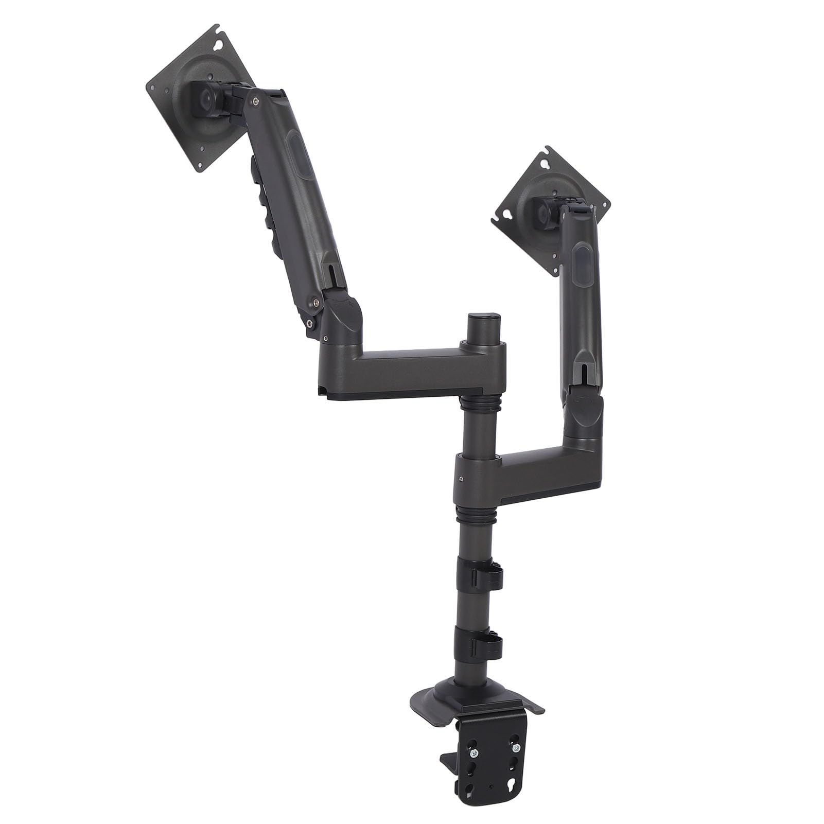 SIXRUN Supporto per Doppio Monitor, 17-27 Pollici Alluminio Pesante