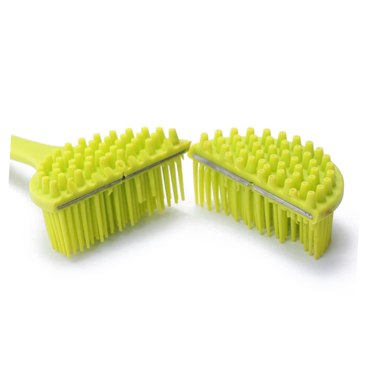 FRCOLOR 2pezzi Spazzola Per Silicone Lungo Spazzola Doccia Esfoliante Per Massaggio Alla Schiena Adatta Tutti Tipi
