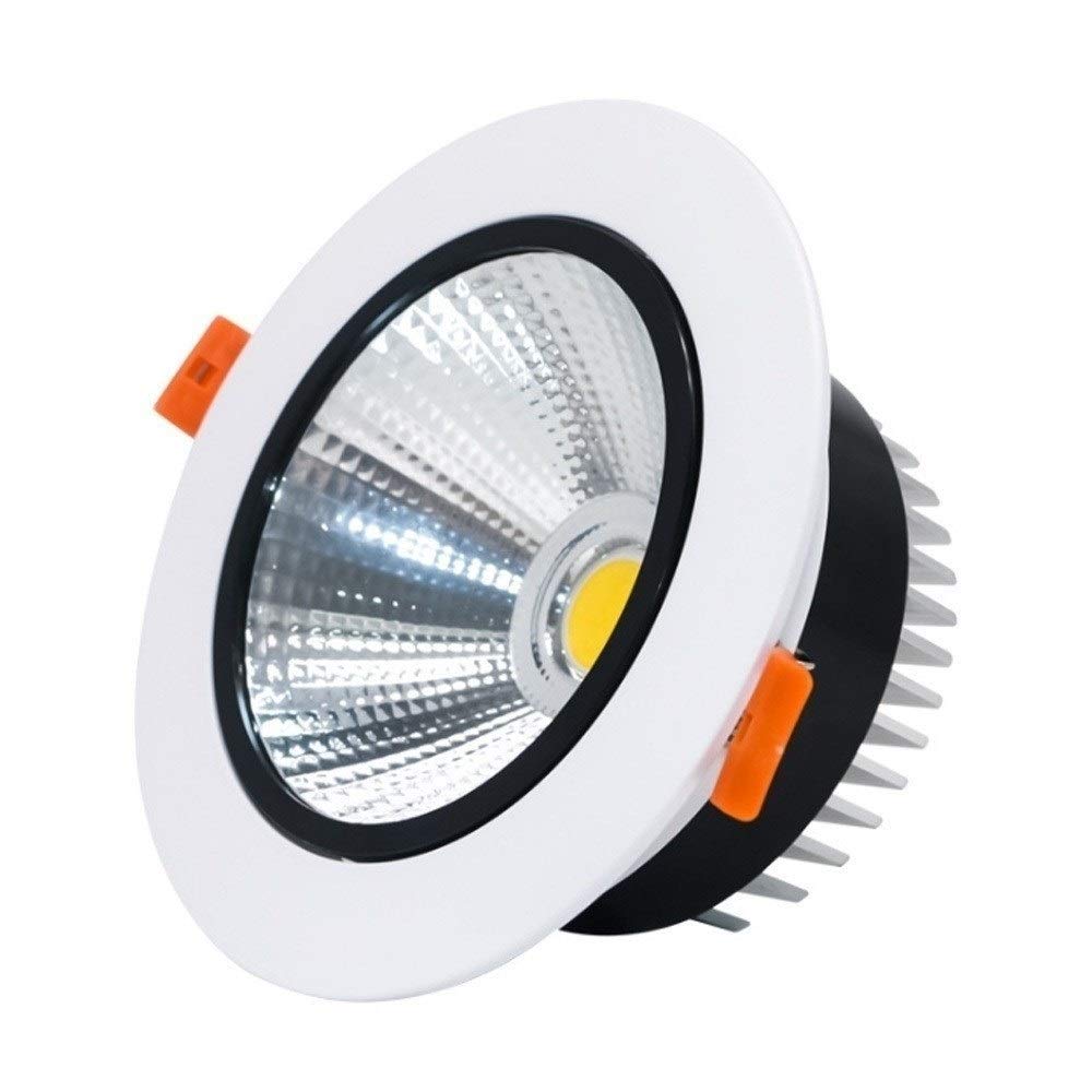 Faretti da Incasso a LED in Alluminio da Incasso a soffitto Faretti Rotondi Faretti da soffitto Lampade a Risparmio energetico orientabili per Cucina Bagno Camera da Letto Soggiorno Ted