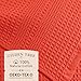 GILDEN TREE Waffle Bath Sheet Large Bath Towels Quick Dry Thin Body Towels, 40x80 Oversized Bath Towels for Adults, Classic Style (Bright Coral)
