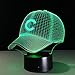 Produktbild 3D Hip Hop Baseball Team Kappe LED 3D Illusion Nachtlicht 7 & 16M Farben USB-Batterie American Baseball Hut Dekor Glühbirne visuelle Lampe Bluetooth Smart Control 7 & 16M Farbe Mobile App