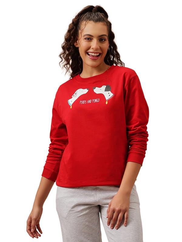 Clovia Women’s Terry Cotton Winterwear Sweatshirt