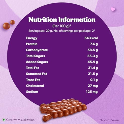 Image of Cadbury Dairy Milk Silk Bubbly Chocolate Bar, 46 Gm (Pack Of 6)