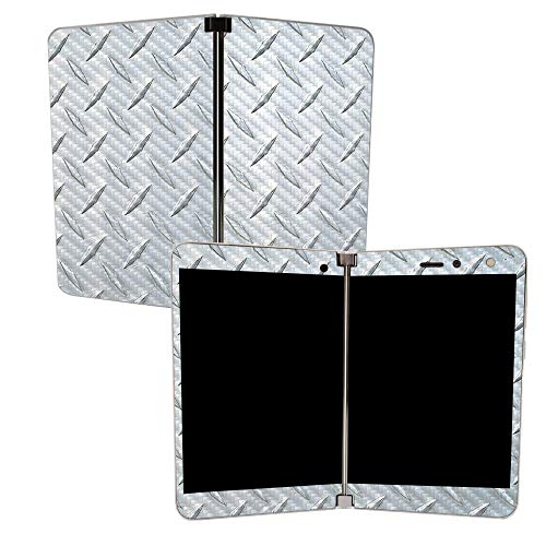 Image of MIGHTY SKINS Carbon Fiber Skin for Microsoft Surface Duo - Diamond Plate | Protective, Durable Textured Carbon Fiber Finish | Easy to Apply | Made in The USA