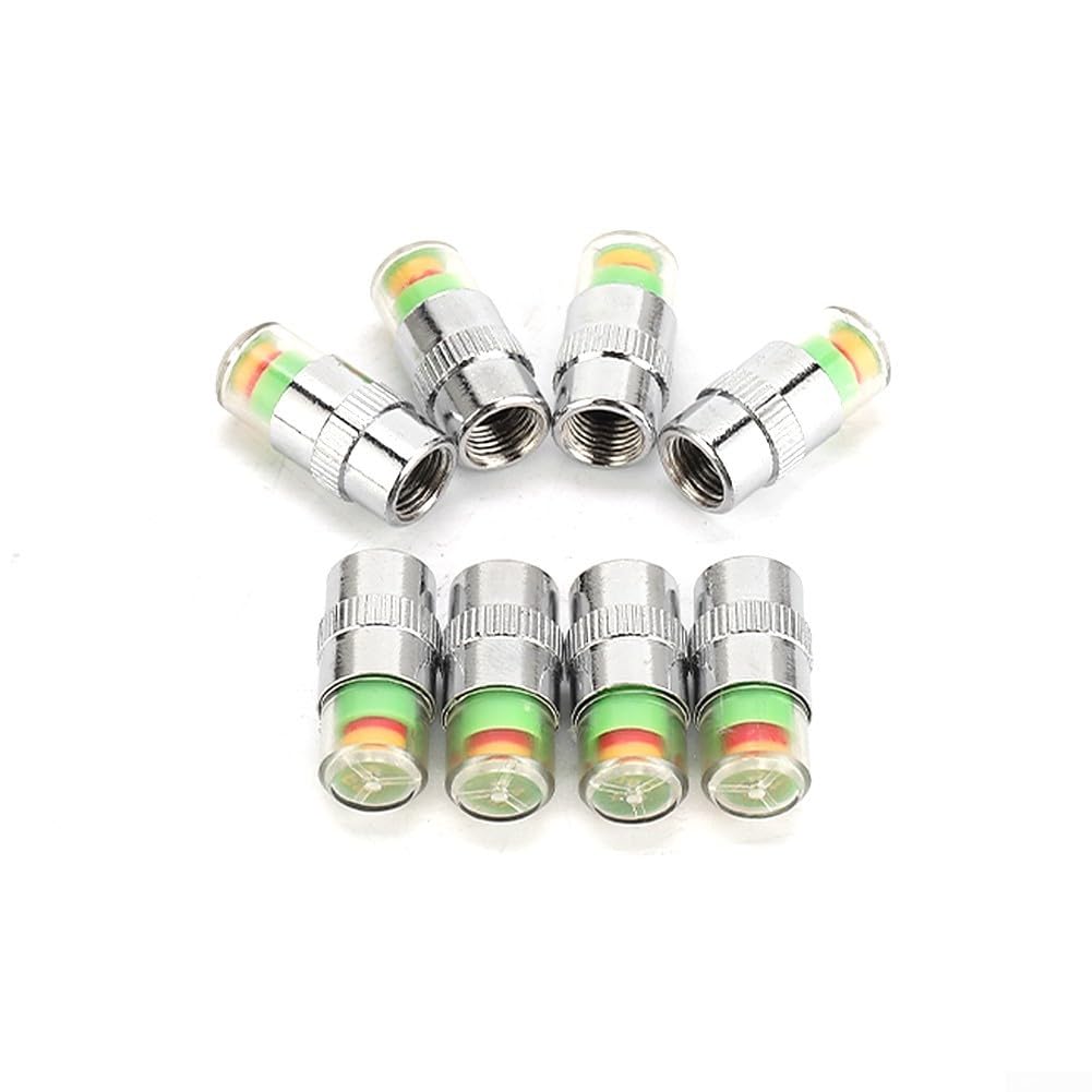 Lot de 8 valves de capteur de pression des pneus pour surveillance de sécurité de voiture et moto