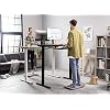 FEZIBO Standing Desk Mat with Anti Fatigue Bar, Wooden Wobble Balance Board with Ergonomic Design Comfort Floor Mat