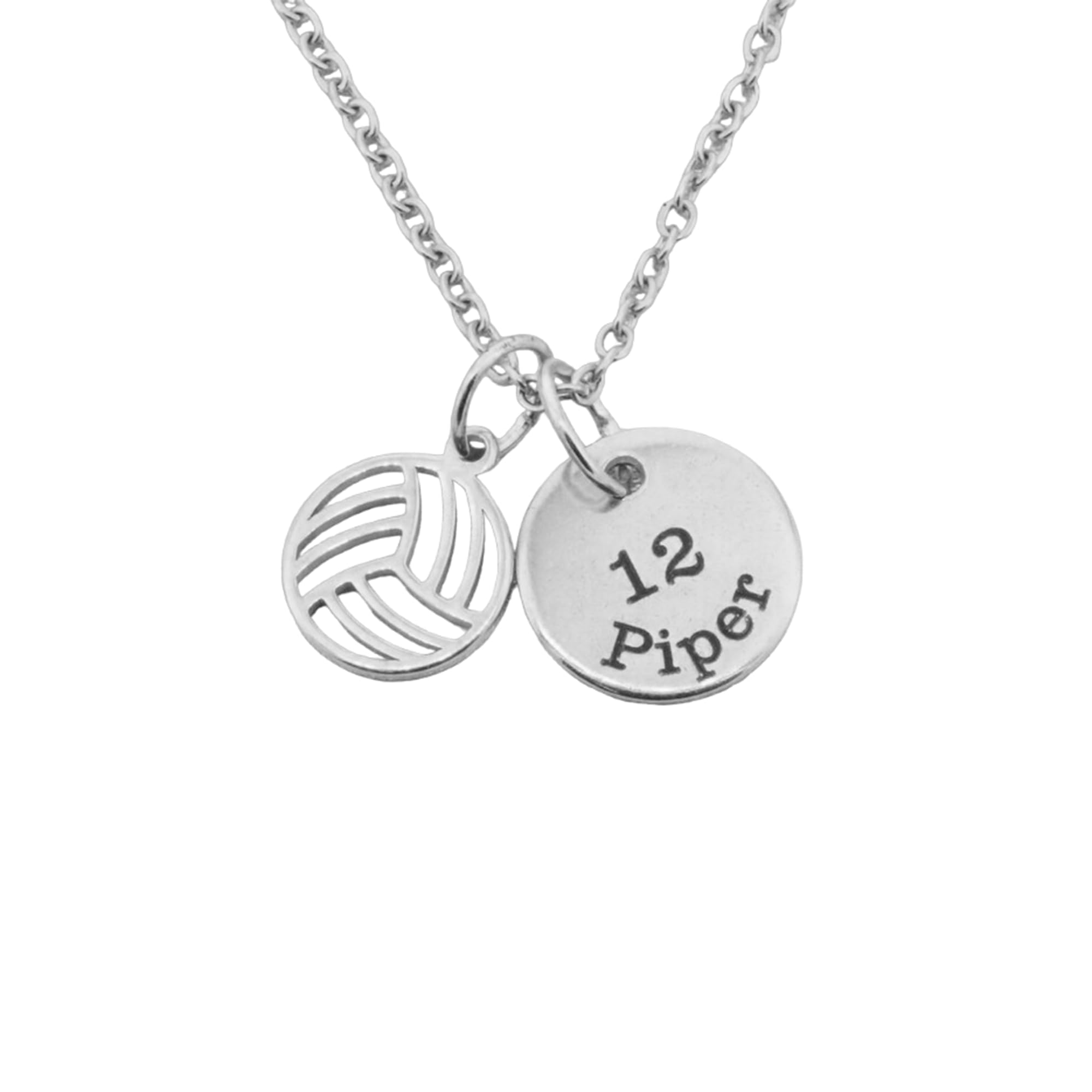 RoiDes Arts Custom Volleyball Gift For Girls And Women Bithday Gift Valentine Necklace (Silver Plated) (B0CHS4BPRD) Amazon Price History, Amazon Price Tracker