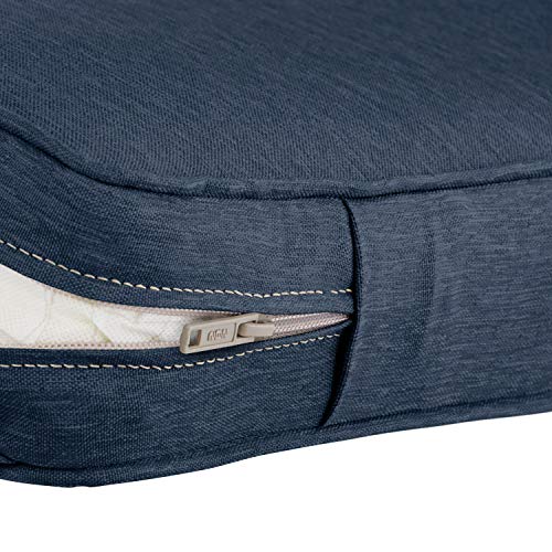 Montlake Patio Cushion - Heather Indigo Blue - Image 17