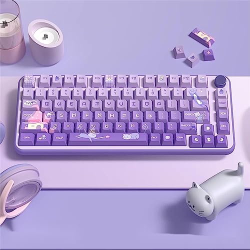 ILYCHEEGAMI PBT�f�� �`�F���[�v���t�@�C���L�[�L���b�v�Z�b�g �s���N�L�[�L���b�v ���J�j�J���L�[�{�[�h�L�[�L���b�v Cherry MX�X�C�b�`�AGateron�ATTC�AClones�ɑΉ� (�t�F�A���[�p�[�v���L���b�g-135keys)