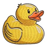 Rubber Duck Patch – 3.5 inches, Cute Adorable Duck Iron On Patch – Embroidered Quacker Patches Iron On for Backpacks Kids