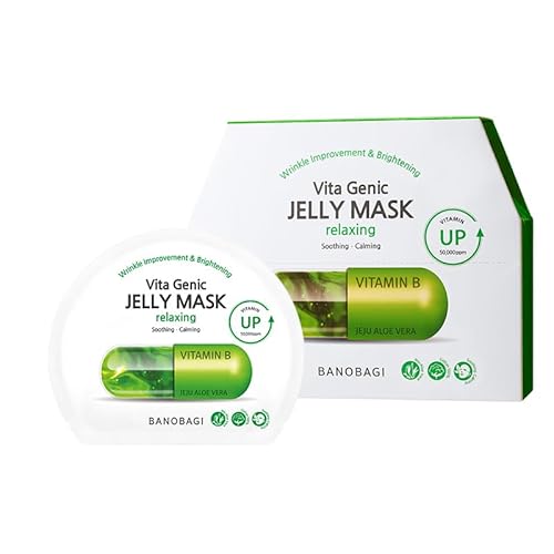 BANOBAGI VITA GENIC JELLY MASK RELAXING 10枚/箱 30ml バノバギ ビタ ジェニック ゼリーマスク リラクシングフェイスマスク スキンケア 低刺激 高保湿 栄養 乾燥 リラックス しっとり もっちり うるおい 低刺激 シートマスク 弾力 パック マスク 韓国コスメのサムネイル