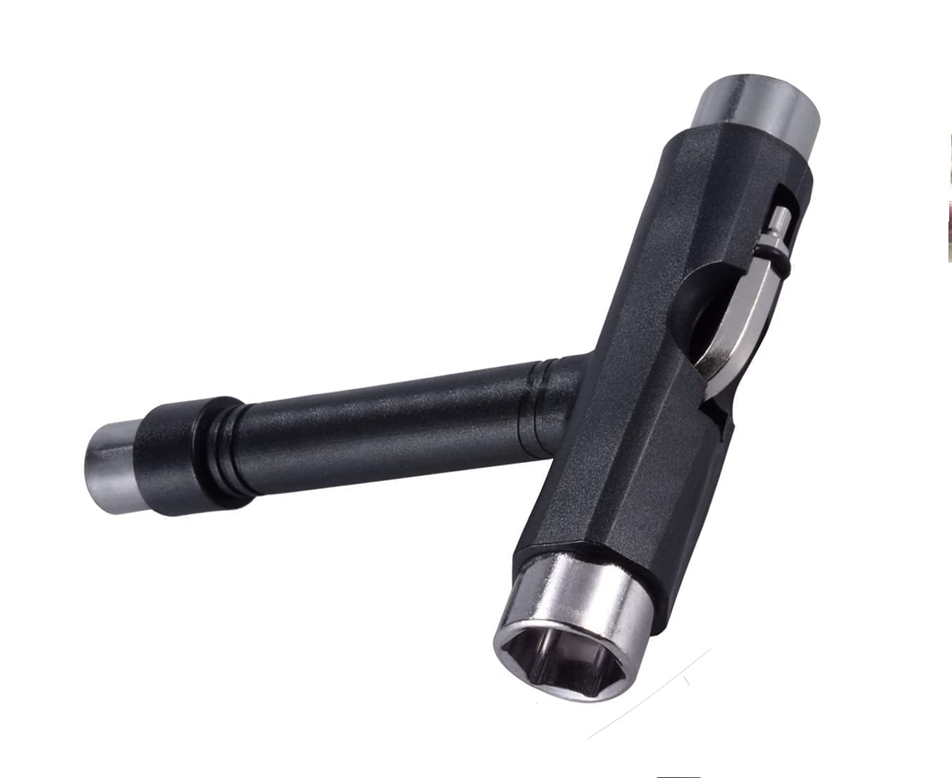 Kami-So T5 Multifunction Skate Tool - Skateboard, Roller Skate, Scooter, Longboard Tool - Black, Small, Unisex-Adults