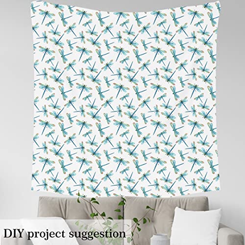Premium Blue Dragonfly Upholstery Fabric by The Yard – Waterproof Boho Wildlife Decor for DIY Projects, Crafts, and Home Accents – 36"x59" 4 Premium Blue Dragonfly Upholstery Fabric by The Yard – Waterproof Boho Wildlife Decor for DIY Projects, Crafts, and Home Accents – 36"x59" - Image 3