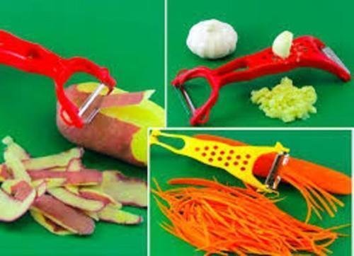 Plastic Grater Korean Carrot Salad Shredder & Vegetable And Fruit Peeler Julienne All In 1 Kitchen Tool #TOP4